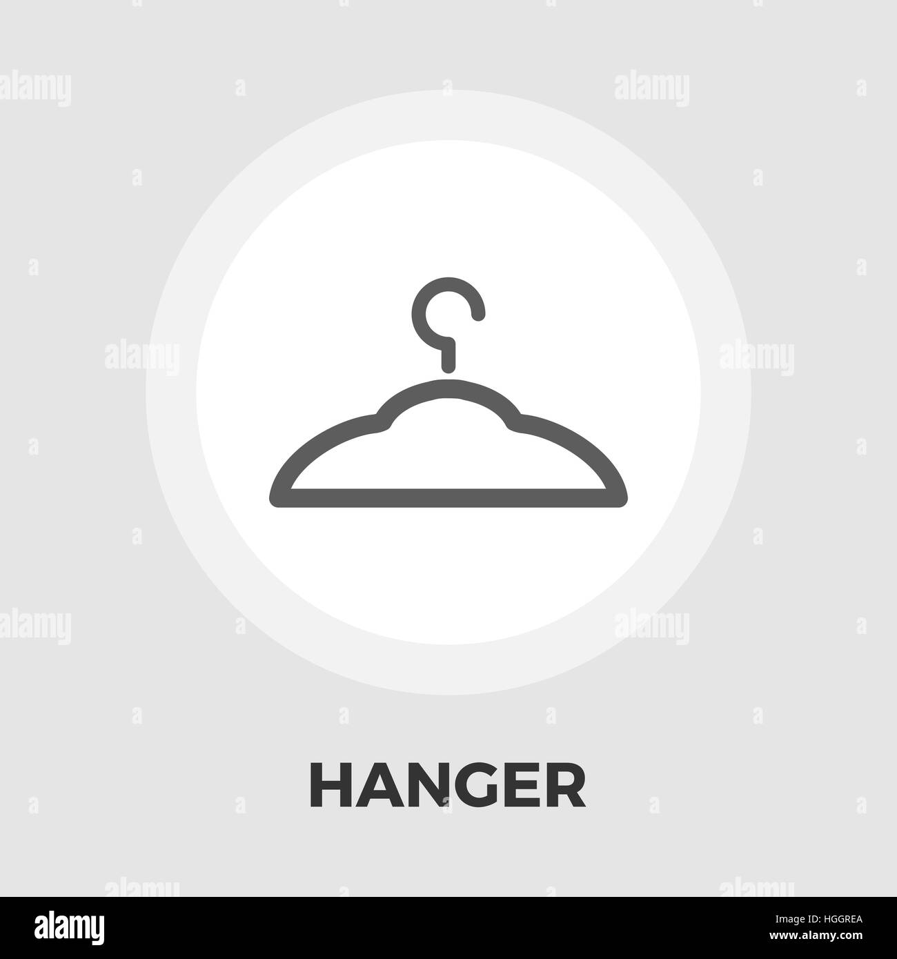 Hanger icon vector. Flat icon isolated on the white background. Editable EPS file. Vector illustration. Stock Vector