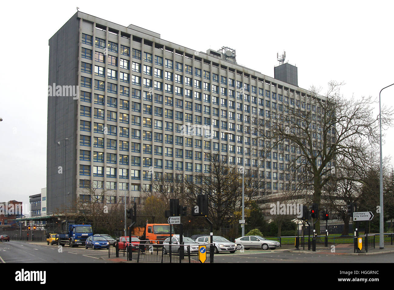 Hull royal infirmary, Anlaby road, Kingston upon Hull. HRI Stock Photo