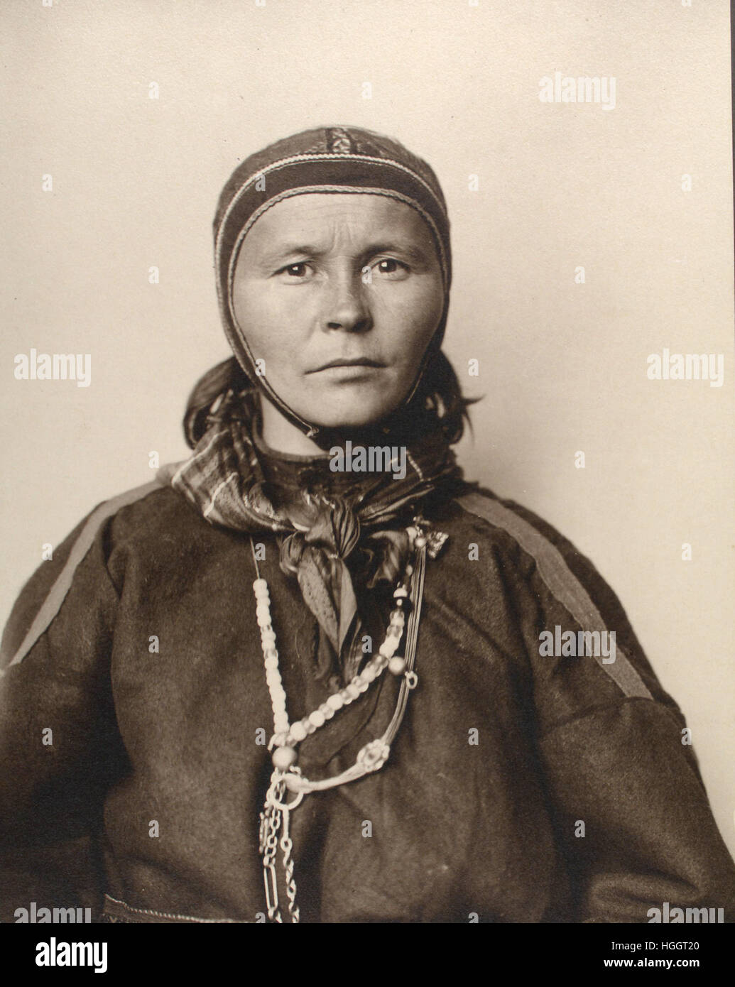 Portrait of Laplander - Ellis Island Immigration Station 1902-1913 - Photo : Augustus Sherman Stock Photo