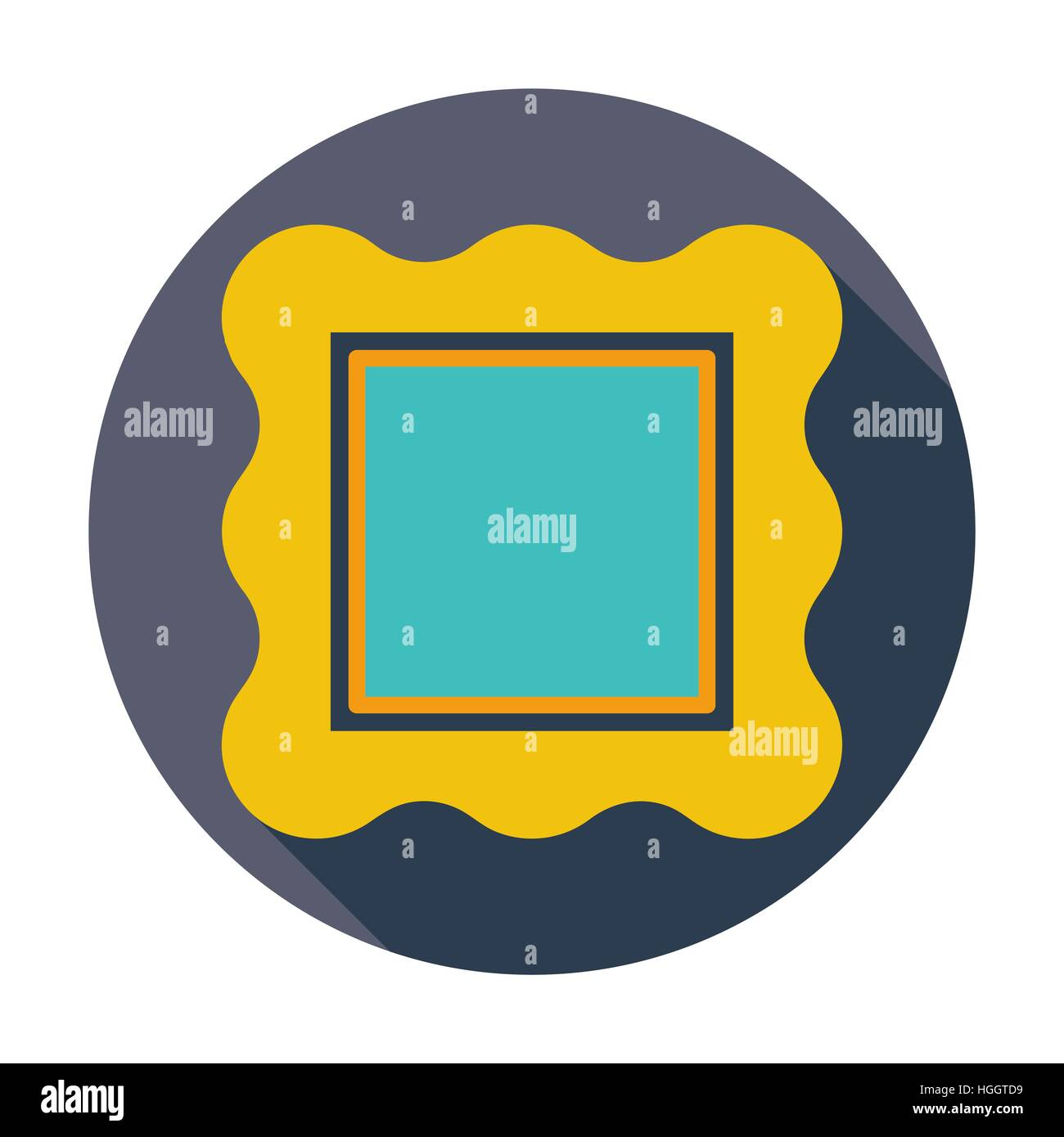 Picture frame. Single flat color icon. Vector illustration Stock Vector ...