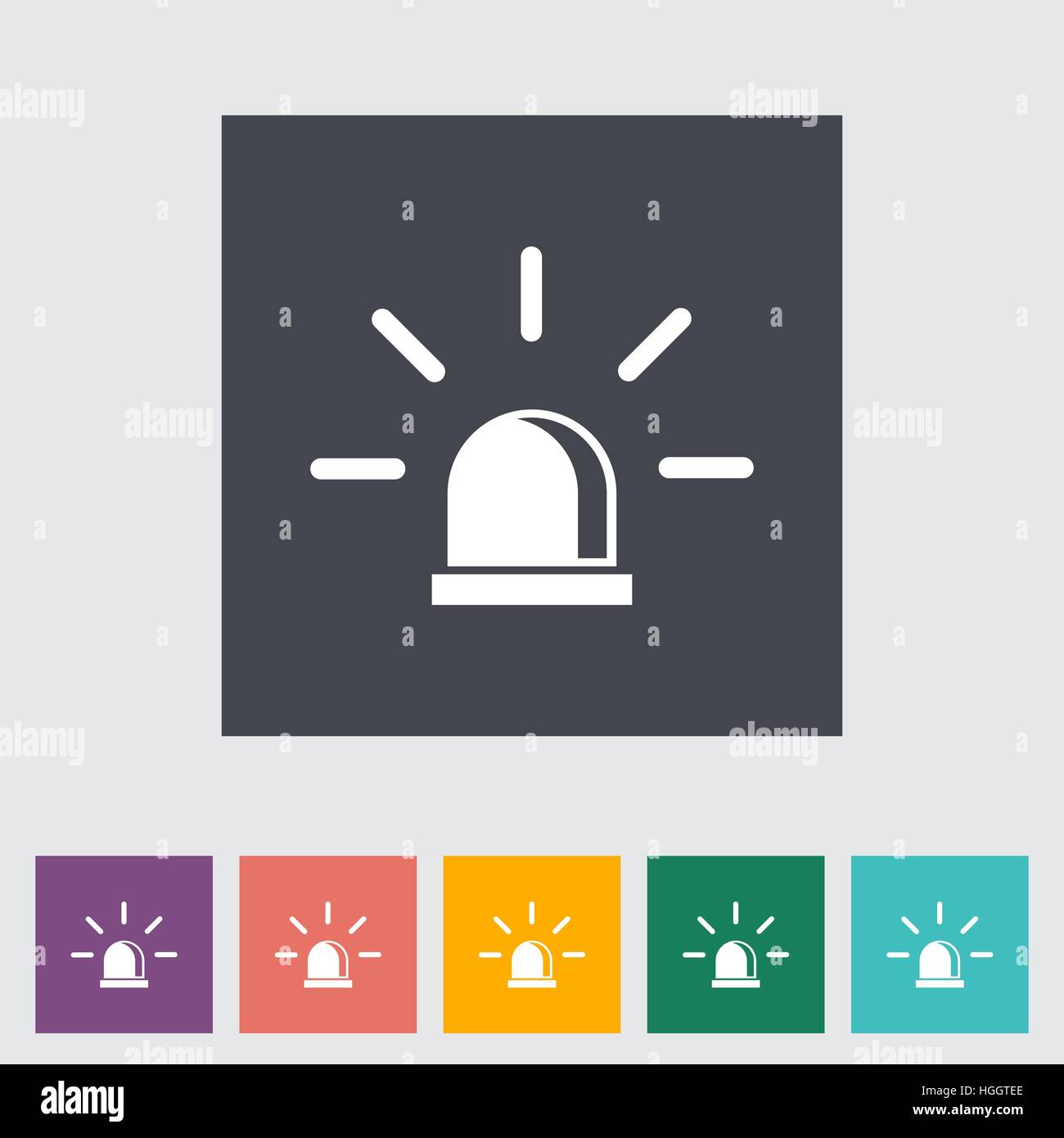 Police single flat icon. Vector illustration Stock Vector Image & Art ...