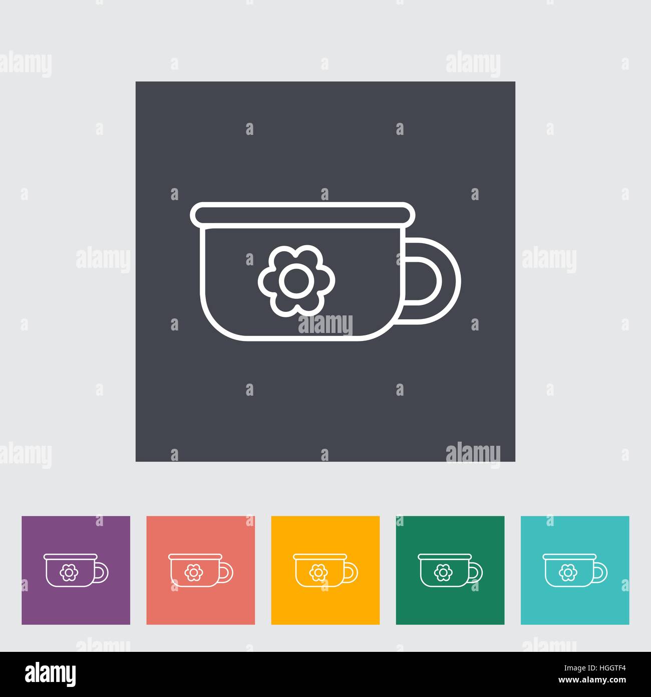 Potty thin line flat vector related icon set for web and mobile ...