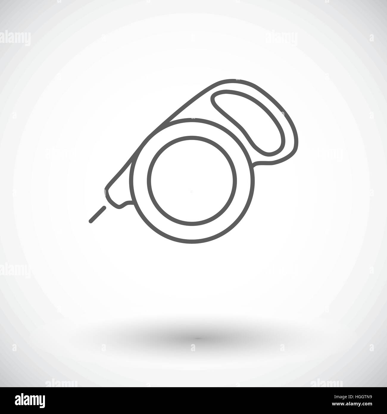 Retractable lead icon. Thin line flat vector related icon for web and ...