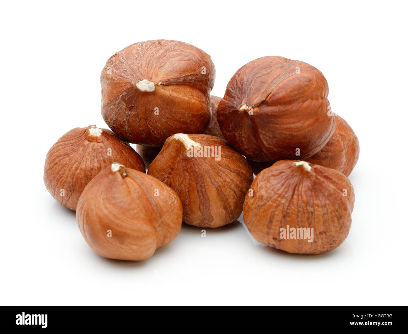 Natural unroasted hazelnut isolated on white background Stock Photo Alamy