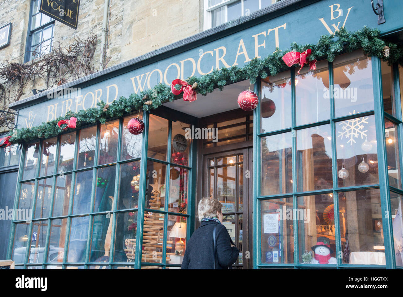Burford woodcraft store in this cotswolds village oxfordshire england