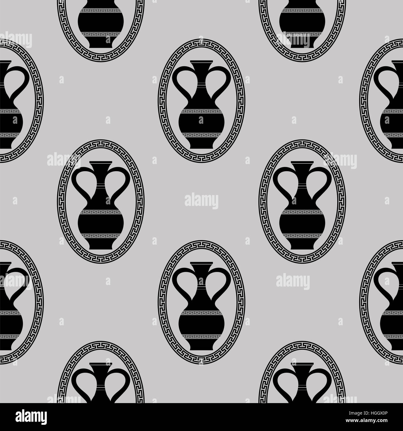 Greek Vase Seamless Pattern Stock Photo 130678710 Alamy
