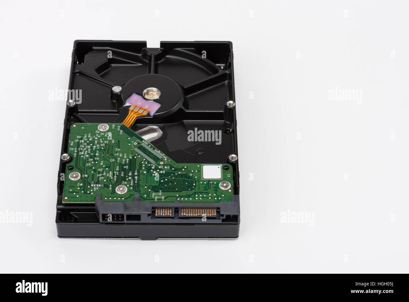 Internal Desktop Hard Drive on white background Stock Photo Alamy
