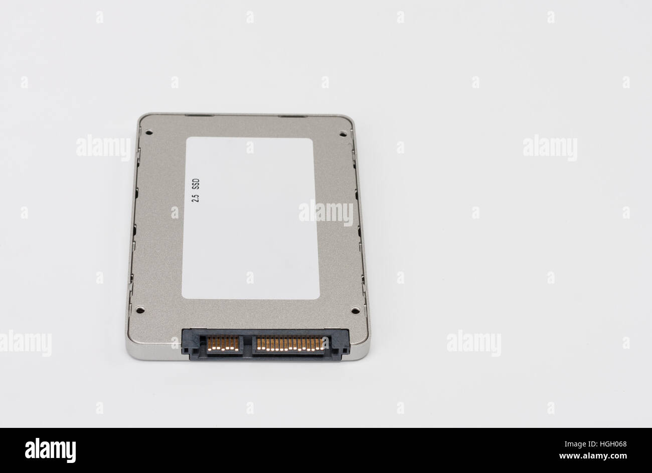 Solid state drive disk on white background Stock Photo Alamy