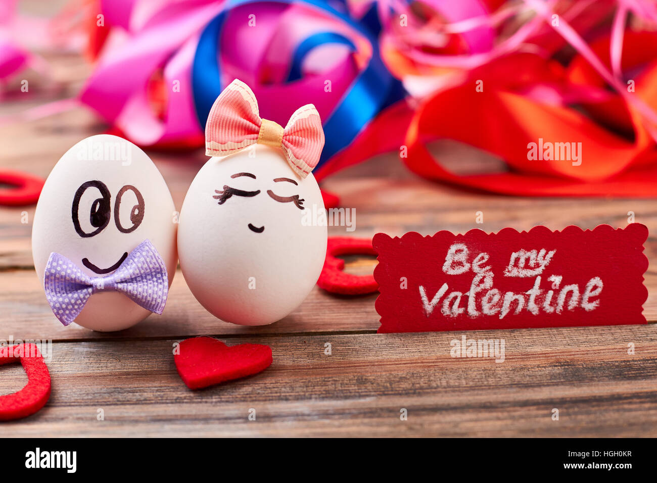 Be my Valentine card. Stock Photo