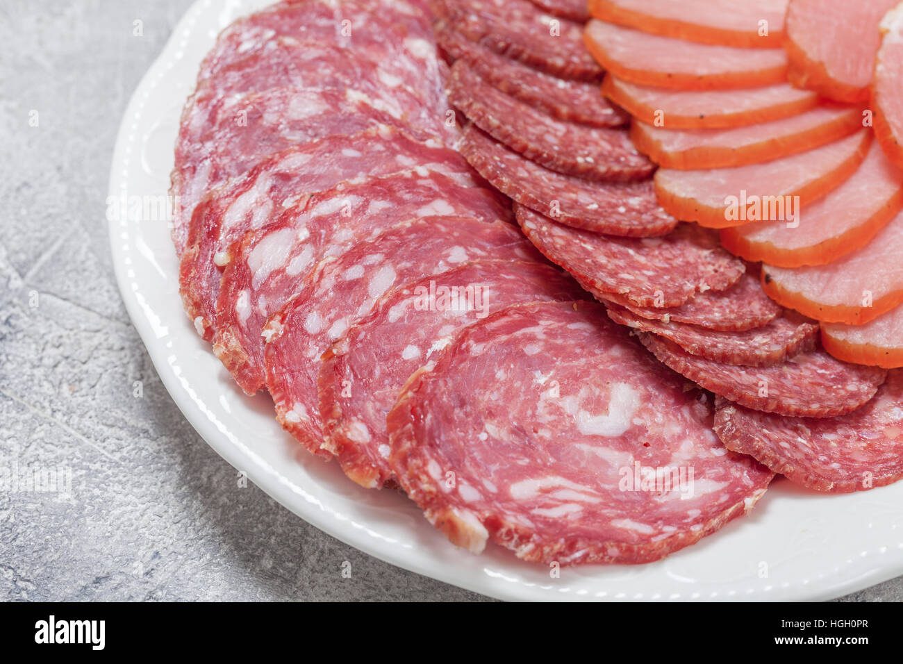 Assorted Deli Cold Meats Stock Photo Alamy