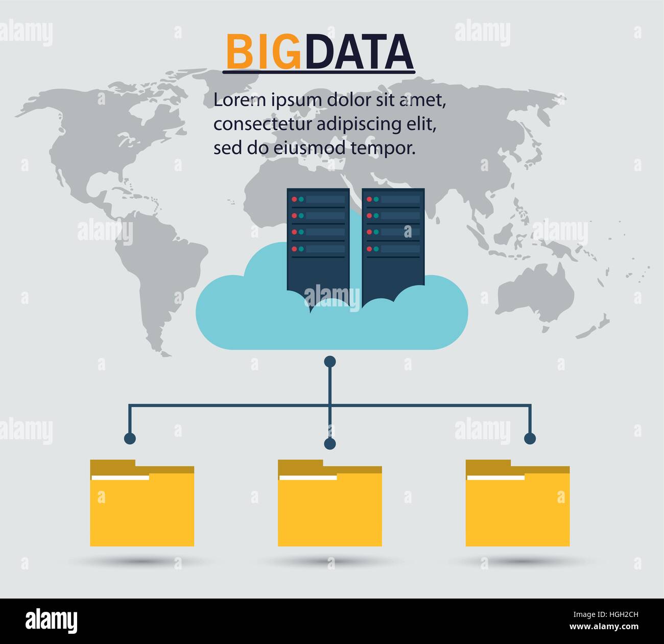 big data server cloud folder file Stock Vector Image & Art - Alamy