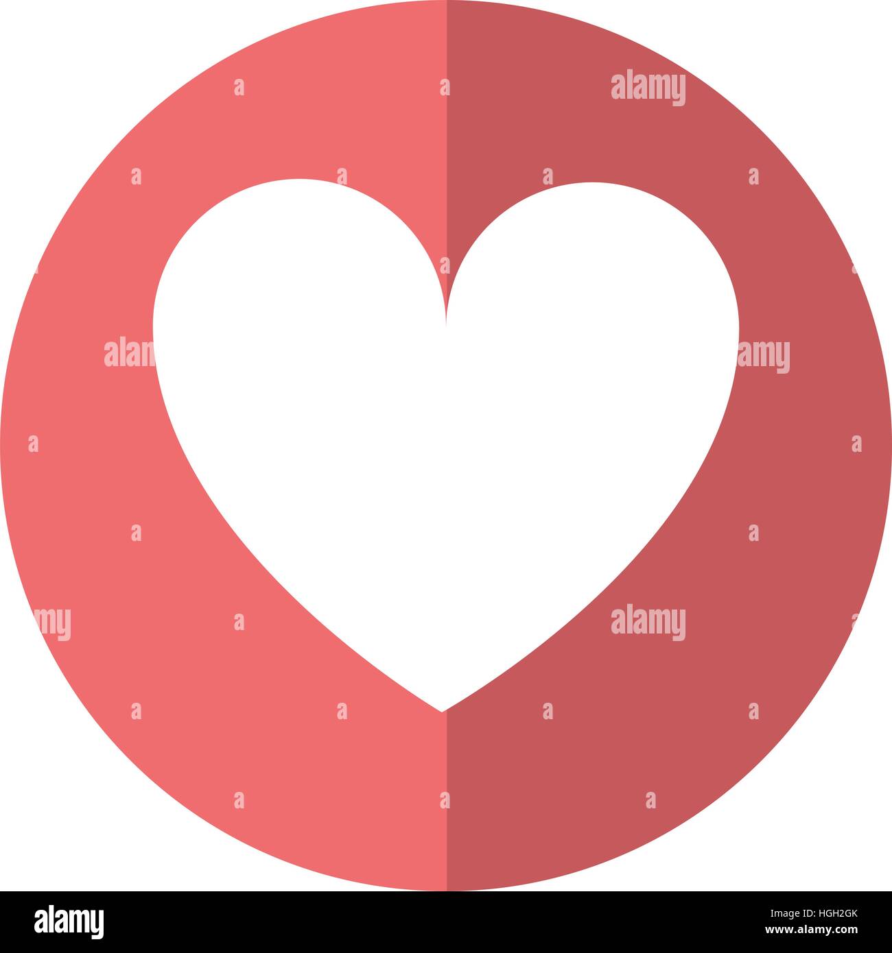love heart romantic symbol shadow Stock Vector Image & Art - Alamy