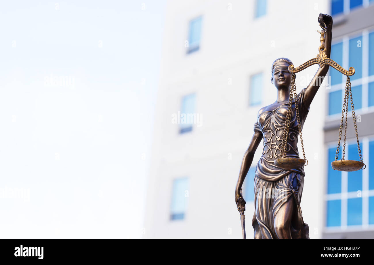 Scales of justice, legal law concept image Stock Photo