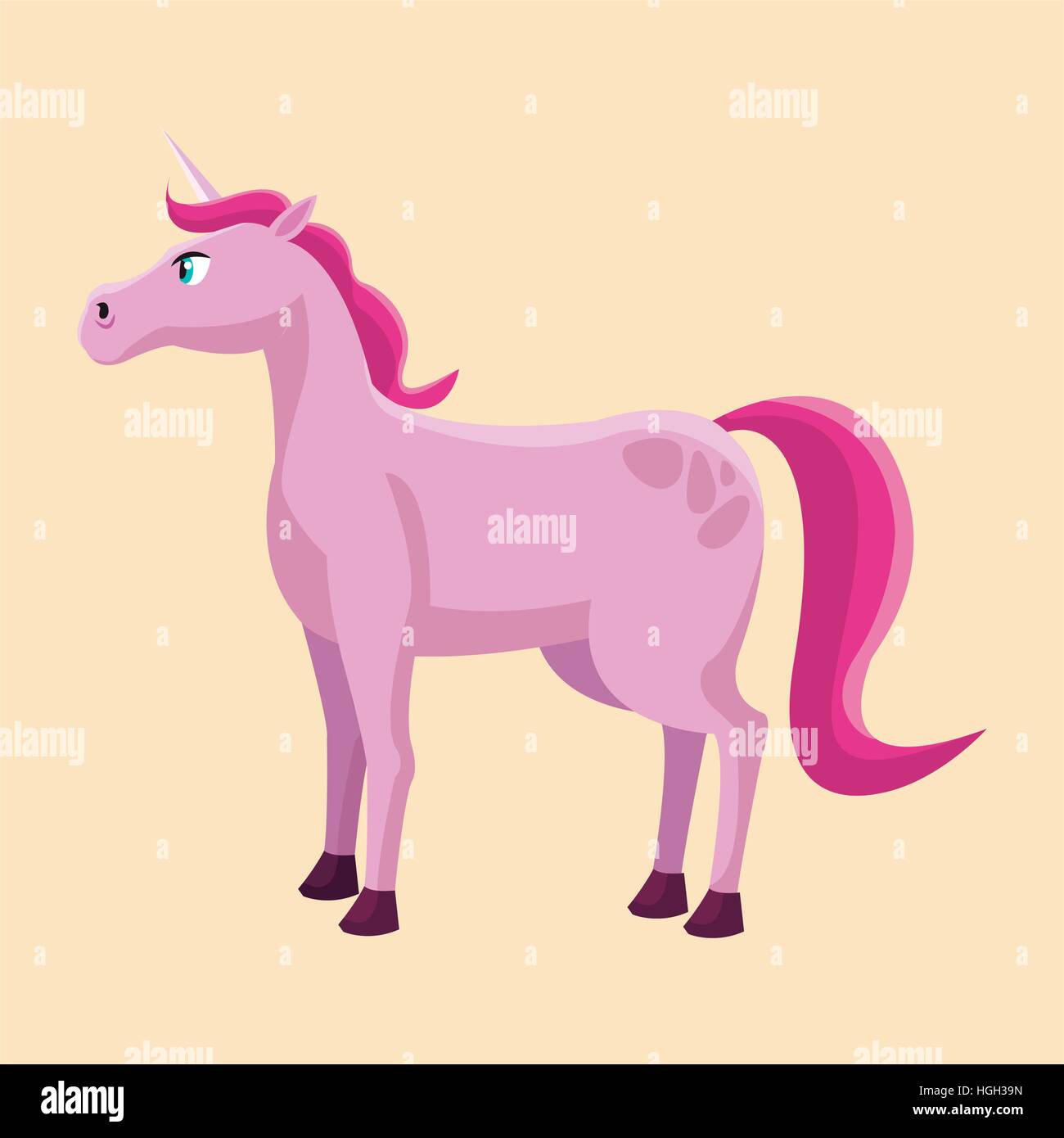 pink unicorn tale princess fantasy Stock Vector Image & Art - Alamy