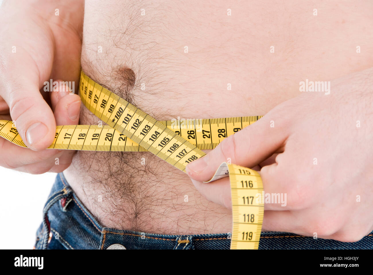 Abdominal girth Stock Photo Alamy