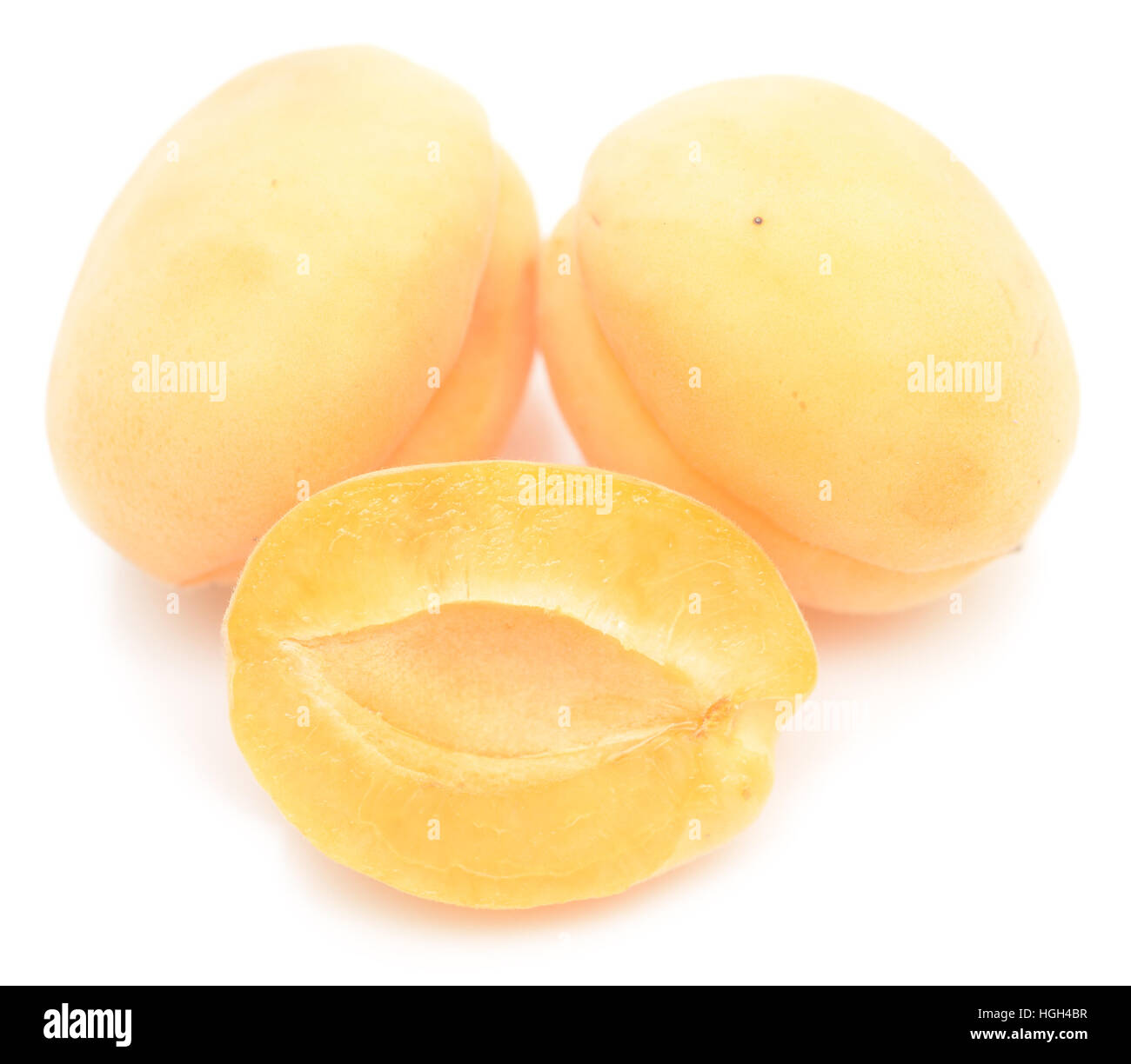 apricots isolated on white background Stock Photo - Alamy