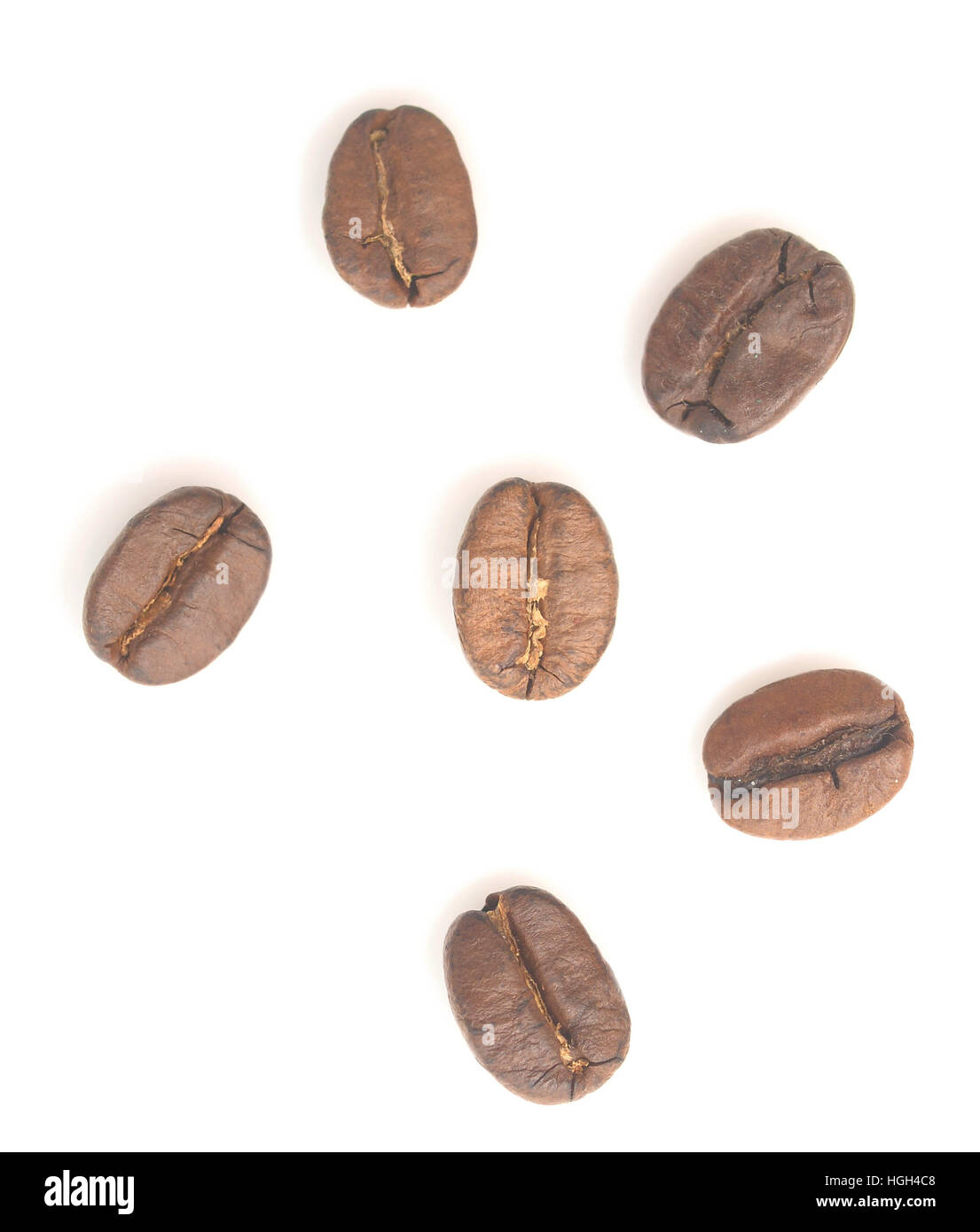 coffee beans isolated on white background Stock Photo - Alamy