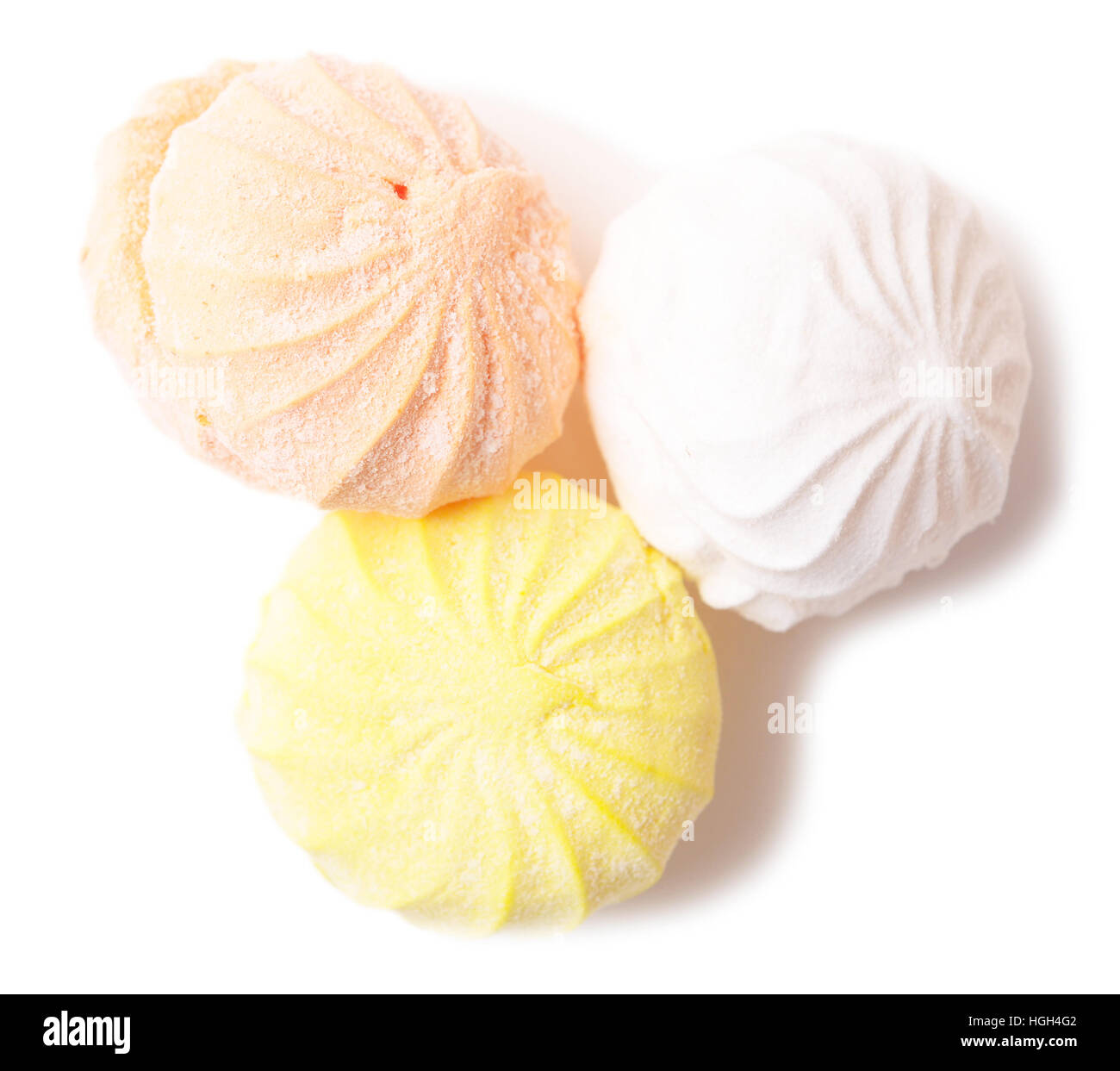 marshmallows isolated on white background Stock Photo - Alamy