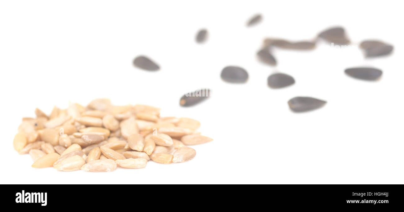 sunflower seeds isolated on white background Stock Photo - Alamy