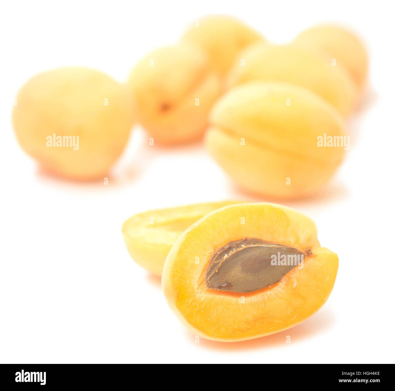 apricots isolated on white background Stock Photo - Alamy