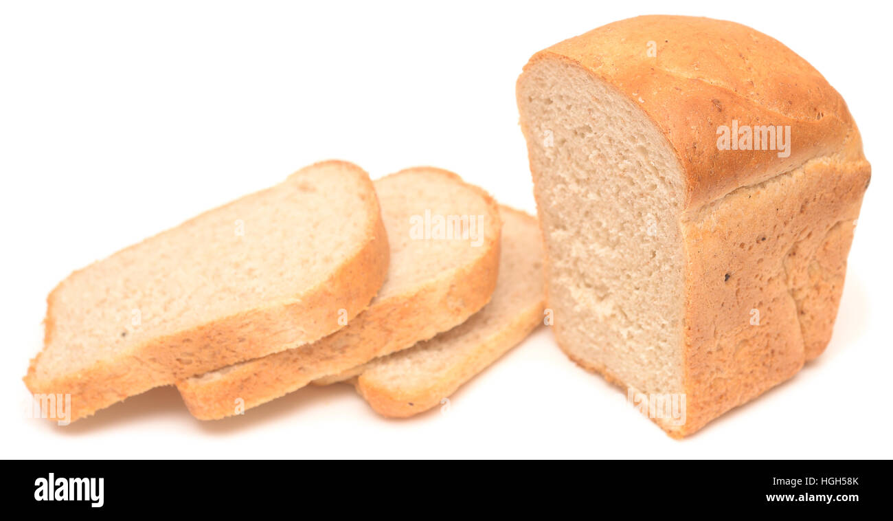 bread isolated on white background Stock Photo - Alamy
