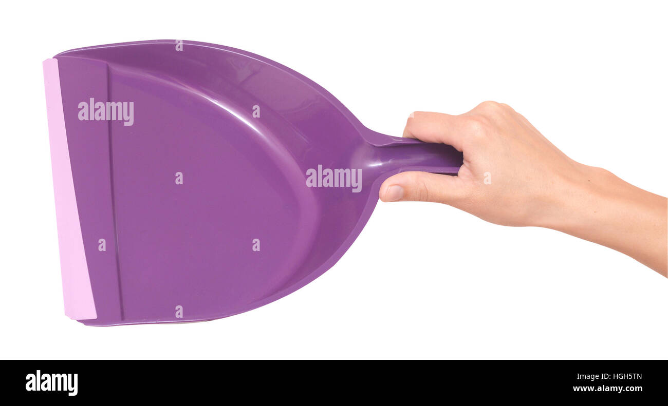 shovel in hand isolated on white background Stock Photo Alamy