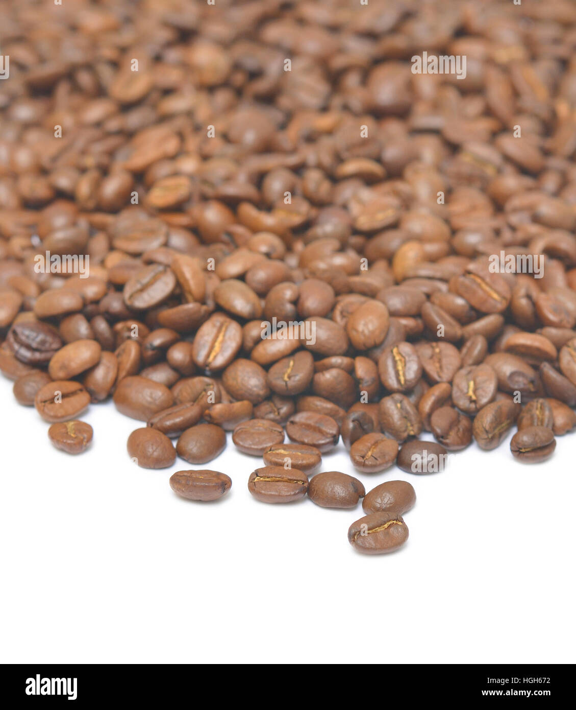 coffee beans isolated on white background Stock Photo - Alamy