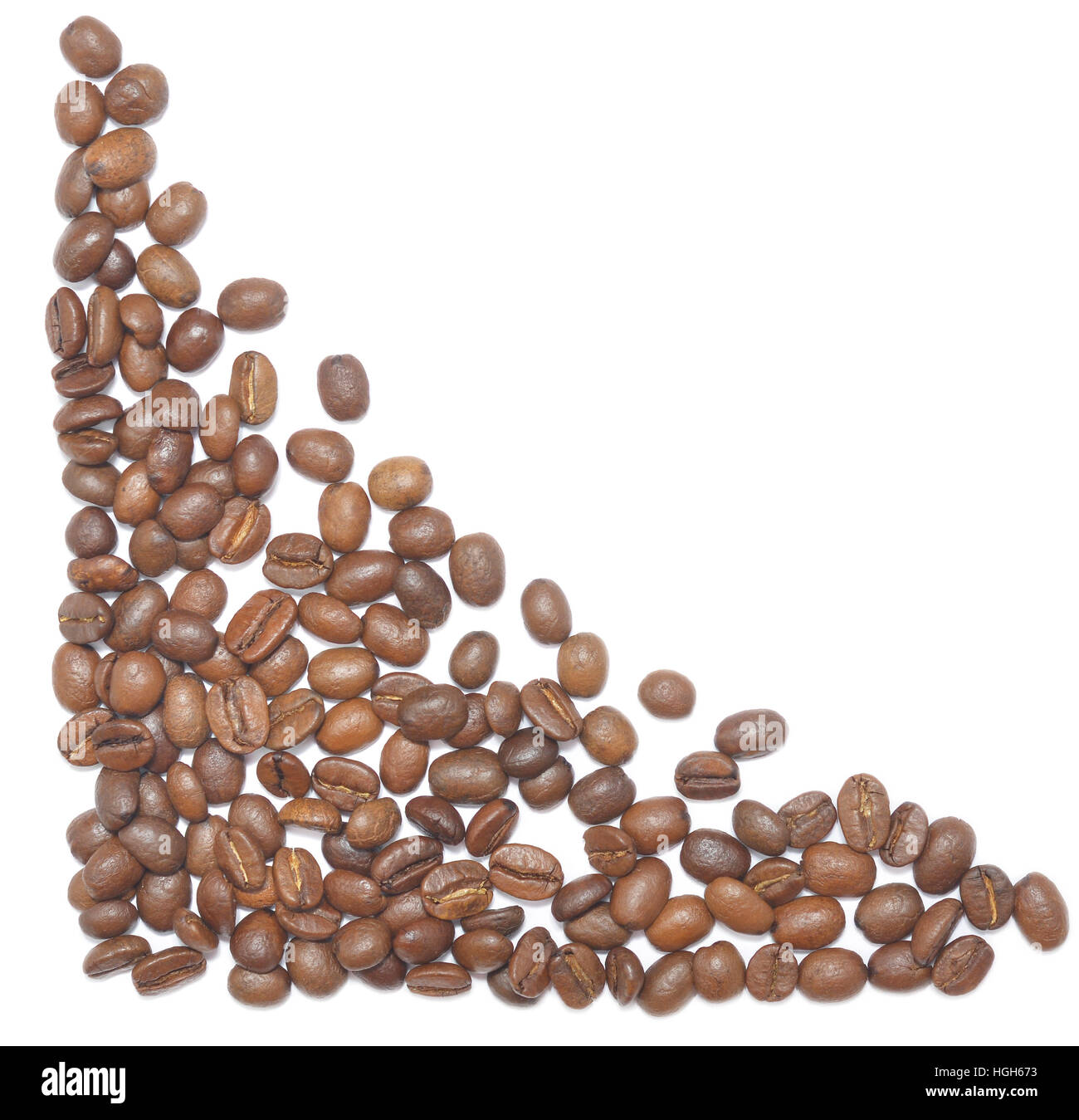 coffee beans isolated on white background Stock Photo - Alamy