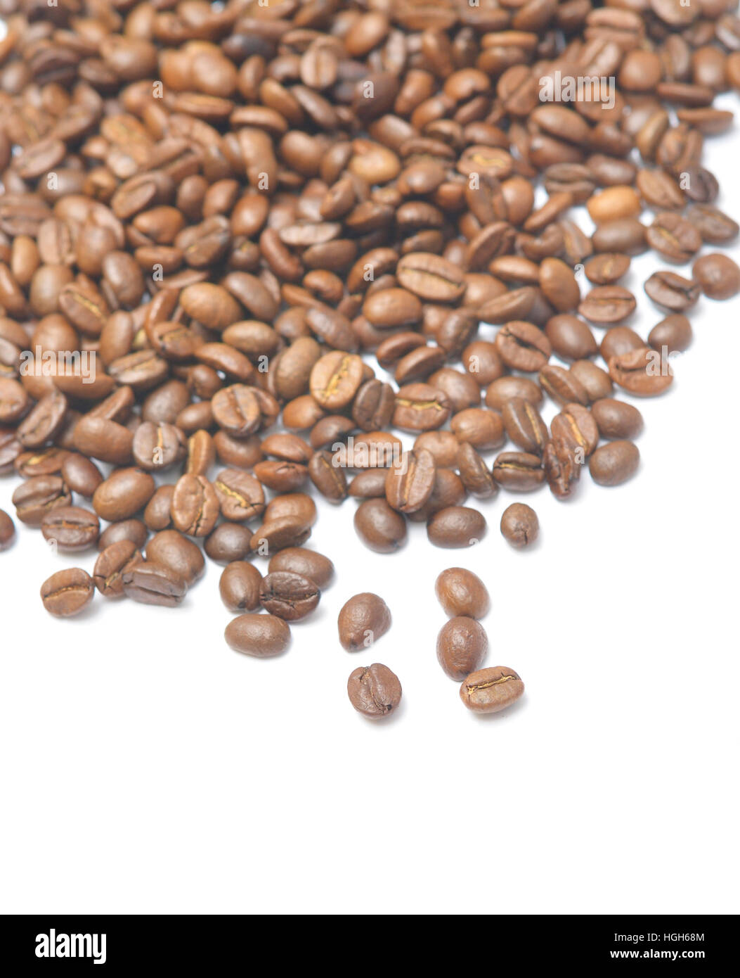 coffee beans isolated on white background Stock Photo - Alamy