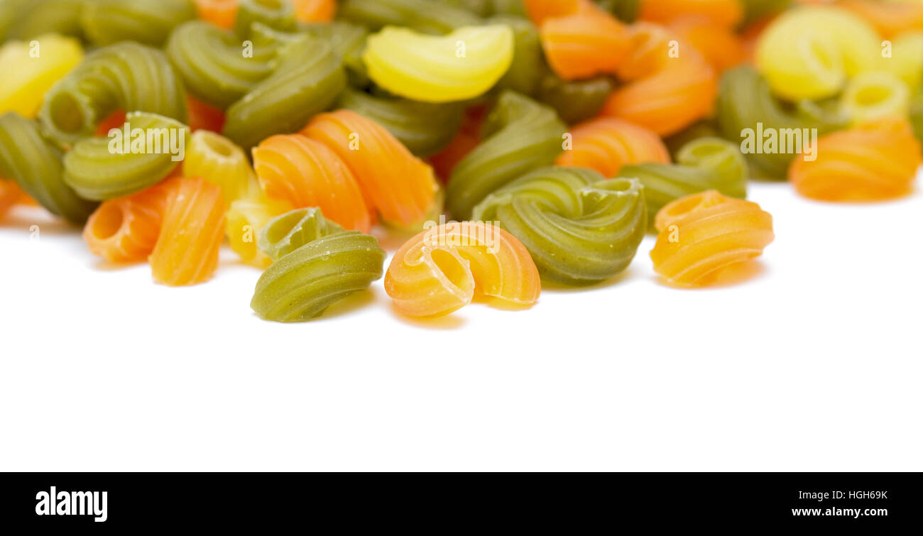pasta isolated on white background Stock Photo - Alamy