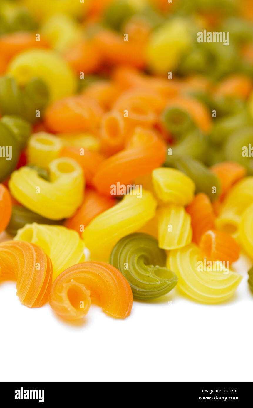 pasta isolated on white background Stock Photo - Alamy