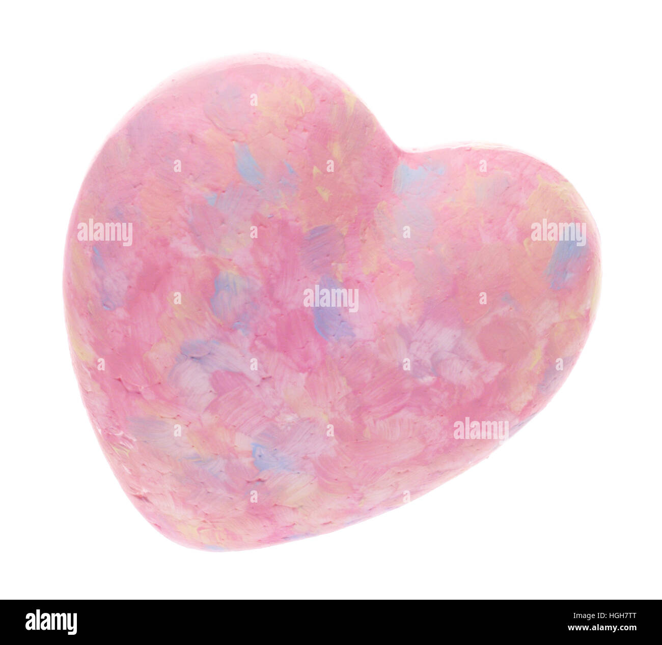 Pink heart isolated on white background, valentines day Stock Photo - Alamy