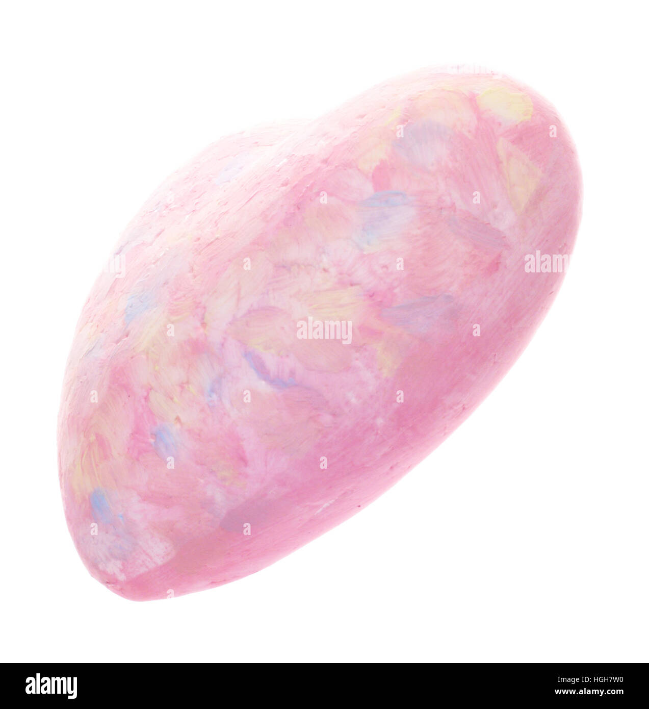 Pink heart isolated on white background, valentines day Stock Photo - Alamy