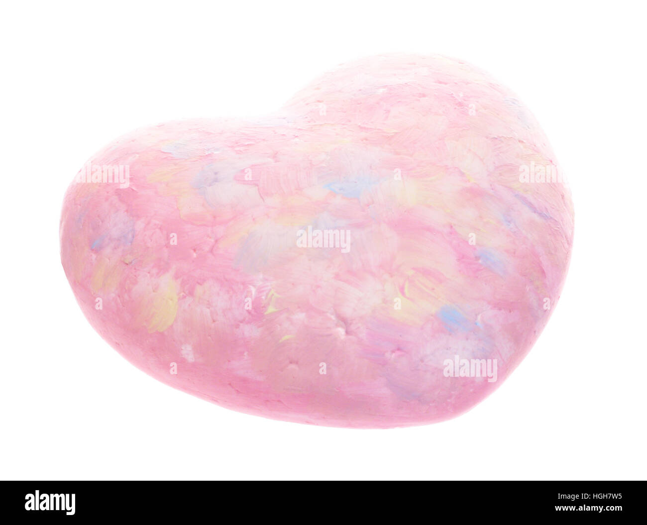 Pink heart isolated on white background, valentines day Stock Photo - Alamy