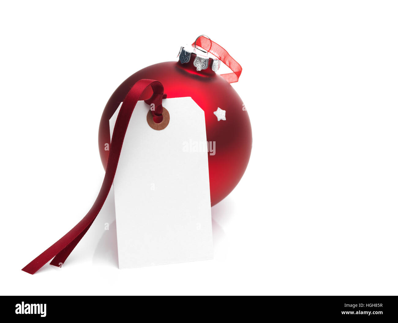 Christmas Bauble with space for copy Stock Photo