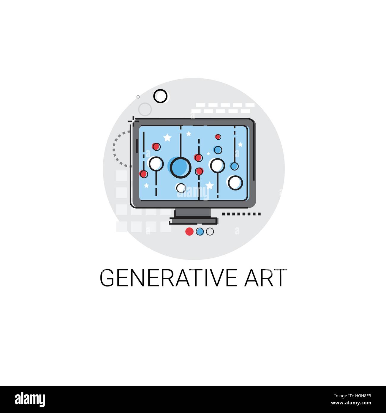 Generative Modern Art Technology Icon Stock Vector Image & Art - Alamy