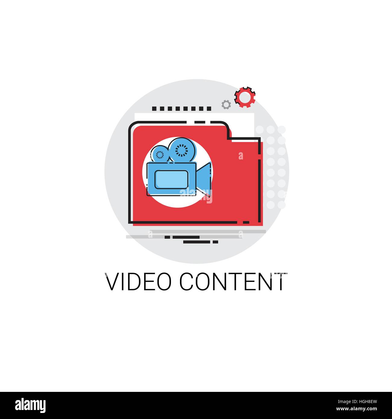 Video Content Visual Multimedia Icon Stock Vector Image & Art - Alamy