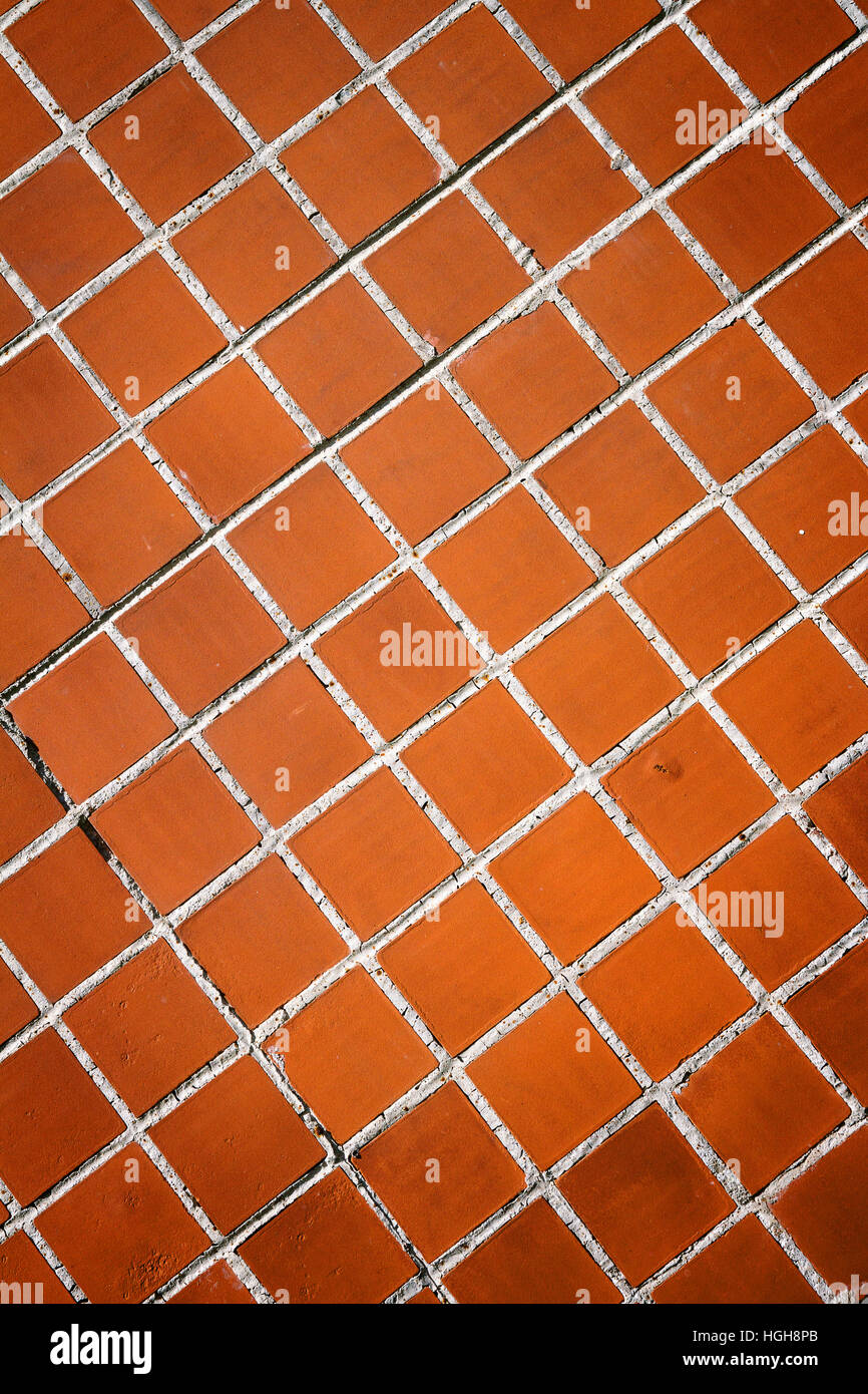 Detail of brown tile wall texture background Stock Photo - Alamy