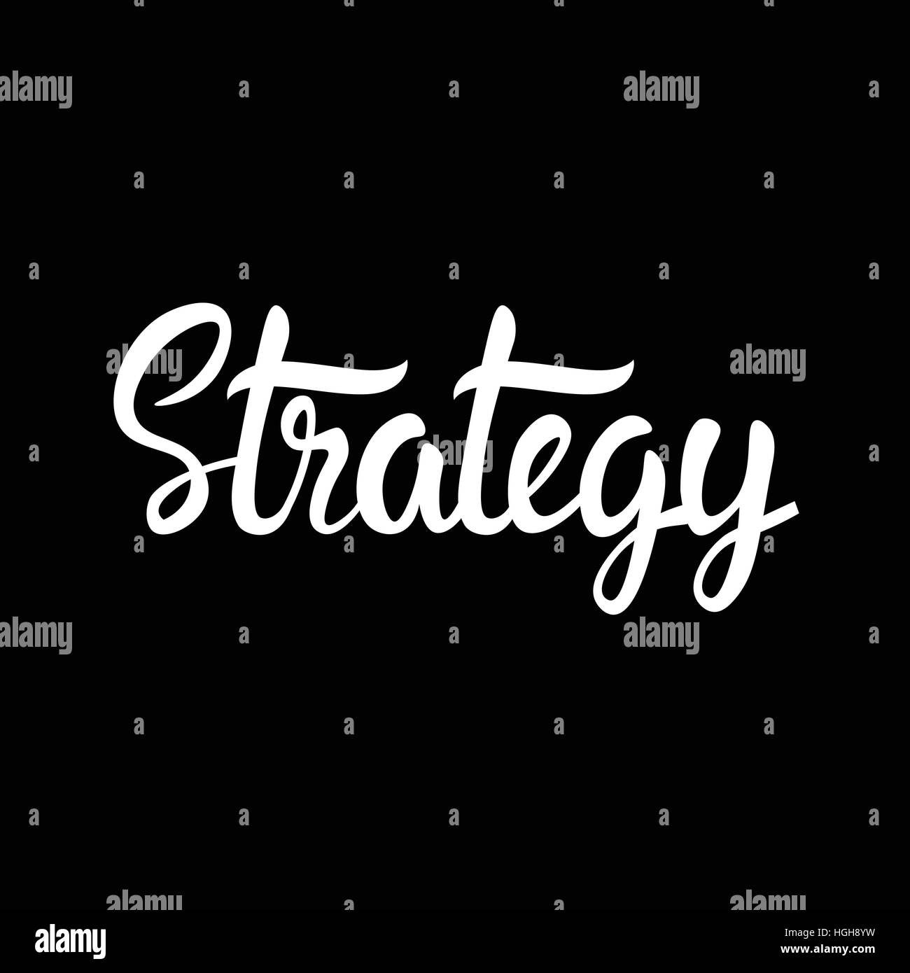Strategy Lettering Marketing plan lettering Black and White Stock Photos & Images - Alamy