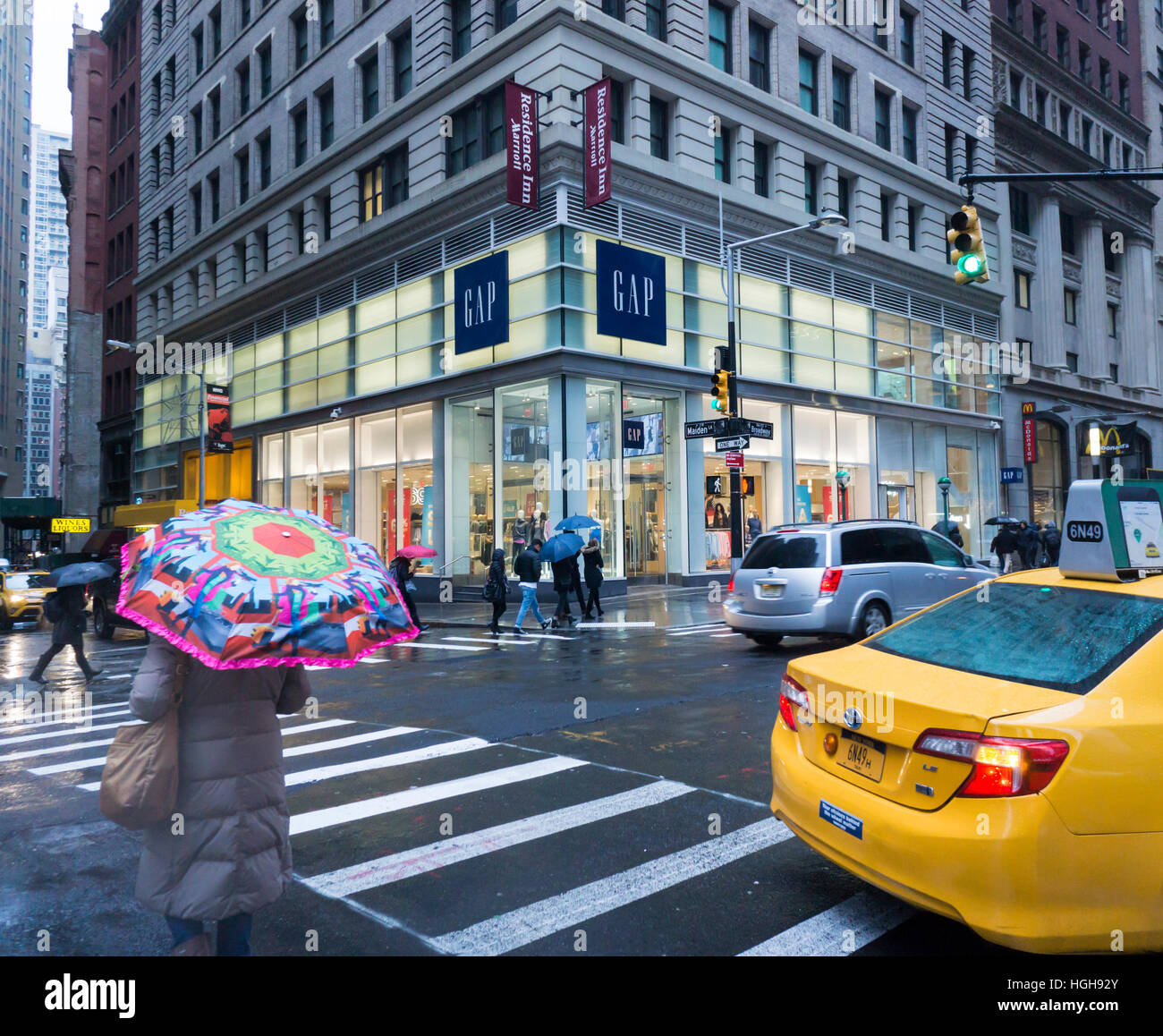 A Gap store in Lower Manhattan in New