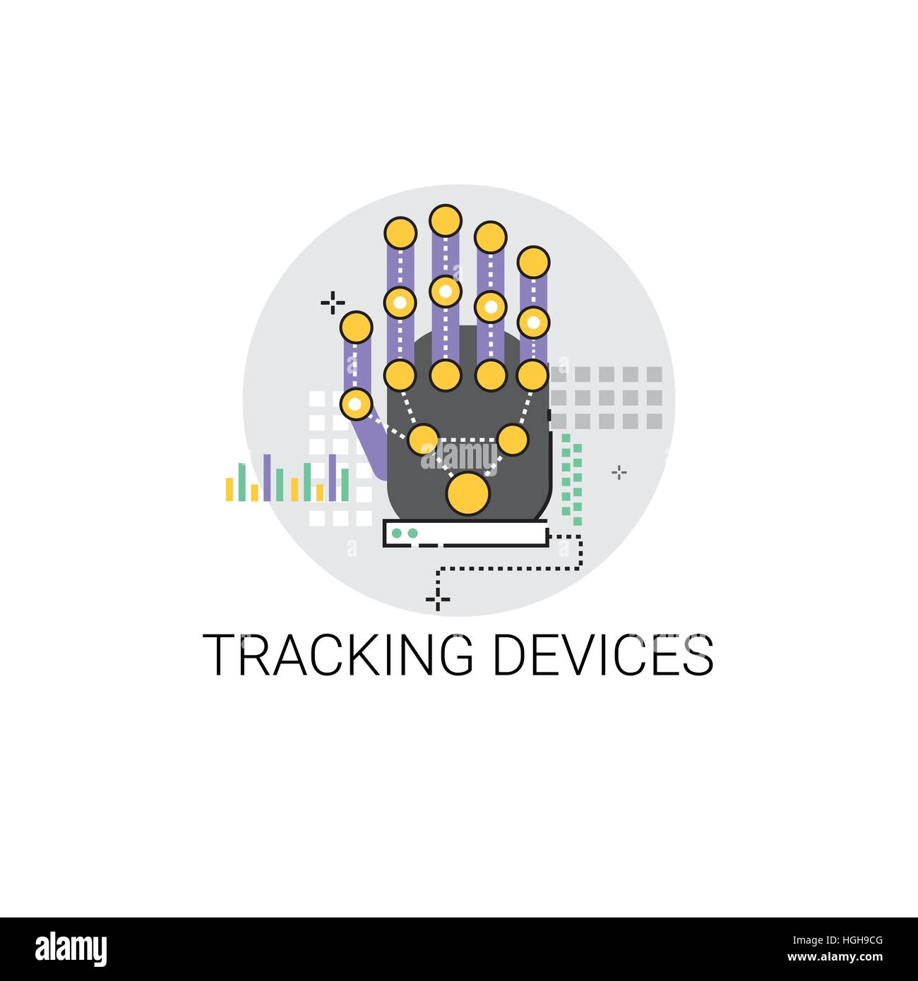 Tracking device Stock Vector Images - Alamy