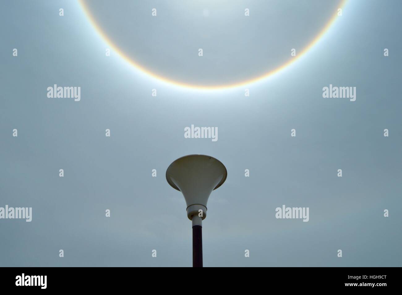 Solar halo Stock Photo