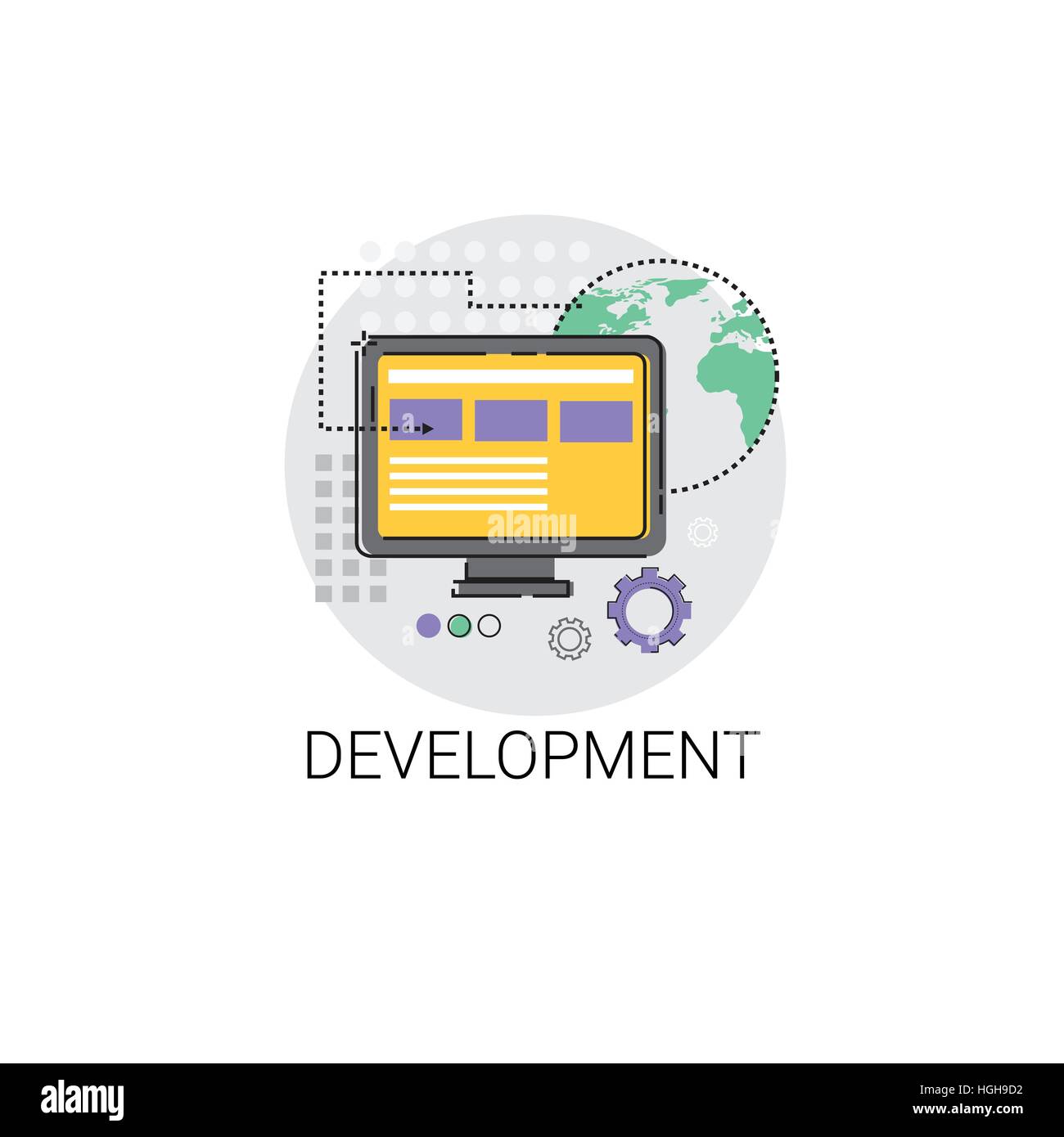 Software Development Computer Programming Device Technology Icon Stock ...