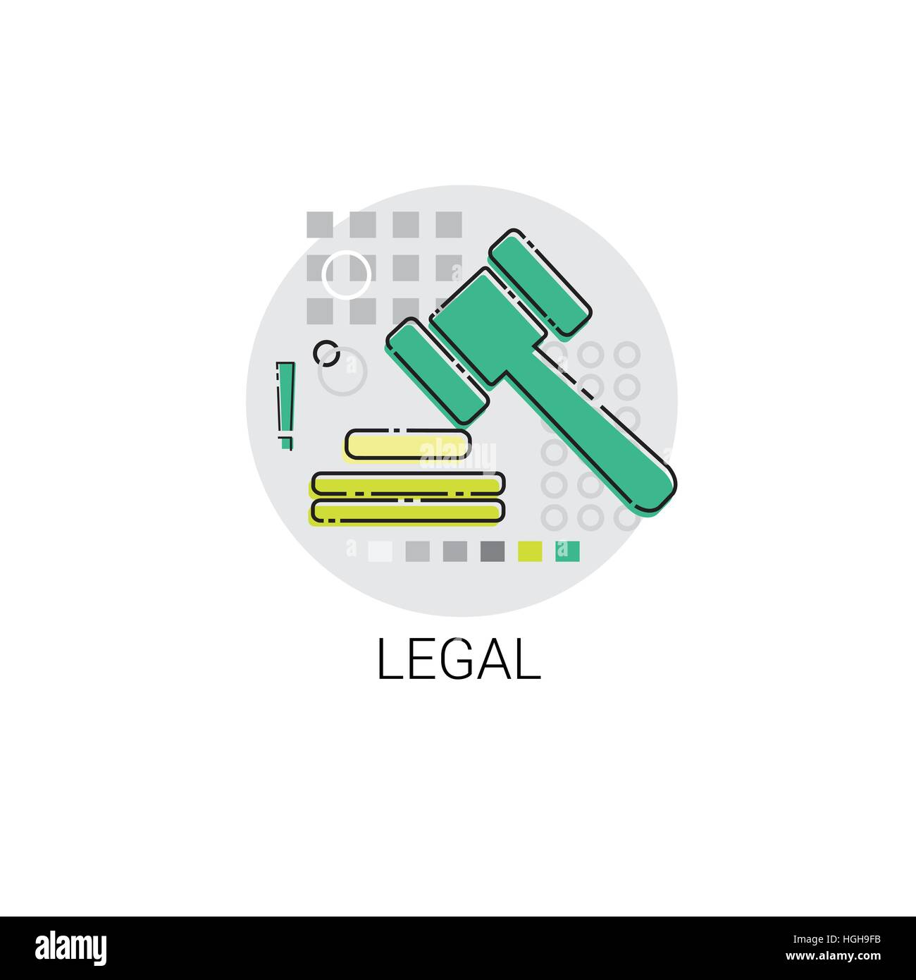 Legal Judge Mallet Legacy Icon Stock Vector Image & Art Alamy