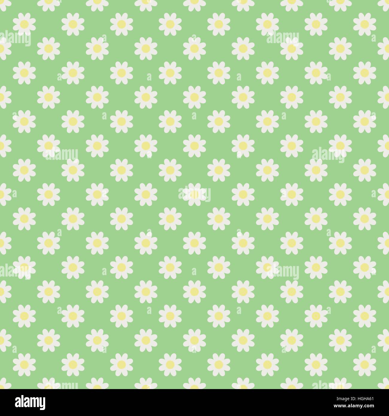 Vector Seamless Daisy Pattern Stock Vector Image & Art - Alamy
