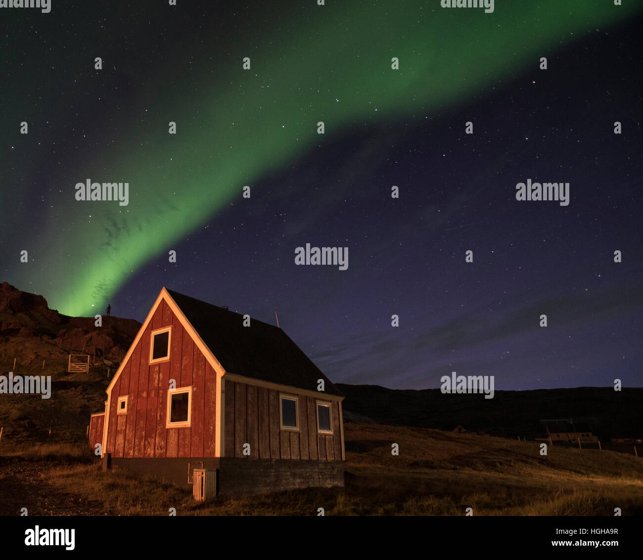 Greenland Village Stock Photo