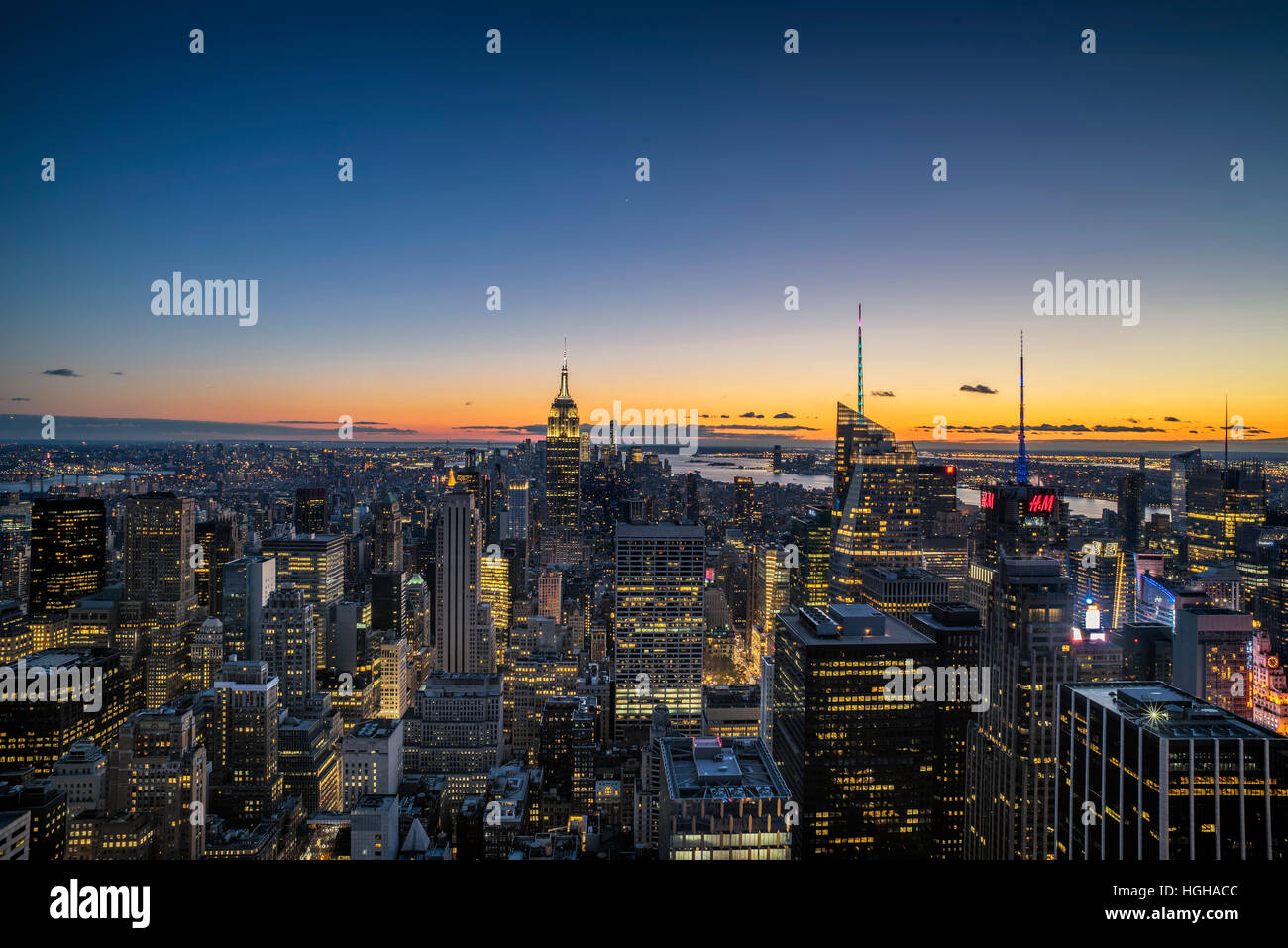 New York Sunset Stock Photo - Alamy