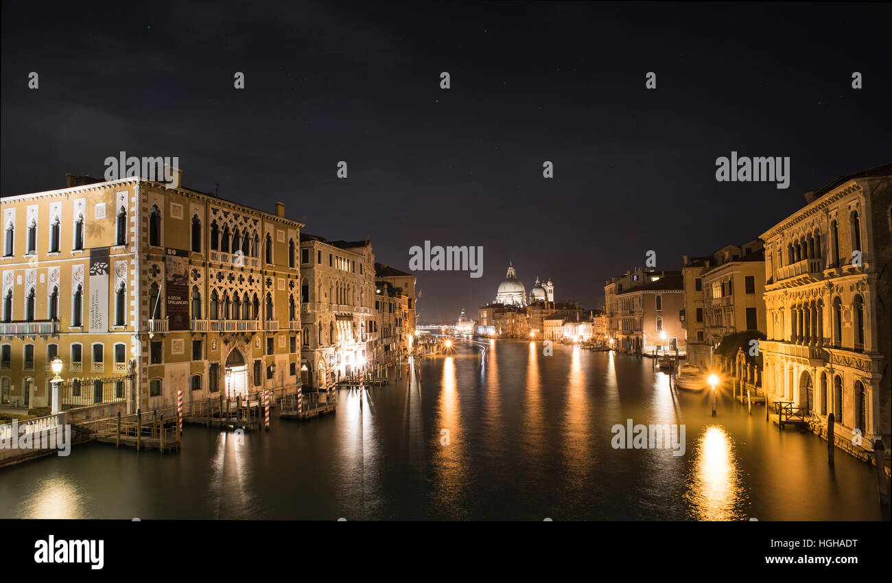 Nightscape in Venice Stock Photo