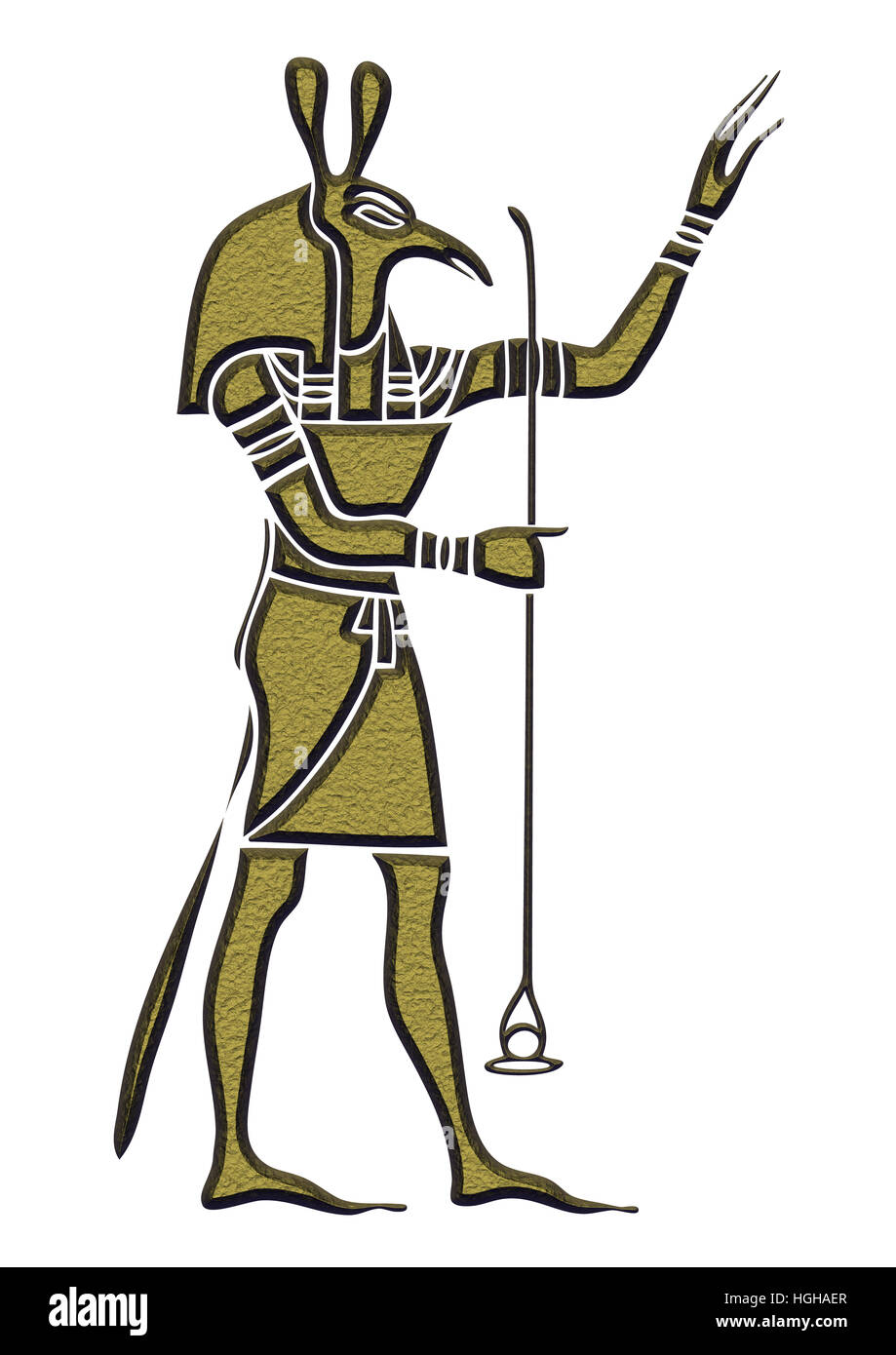 Египетский Бог с луком