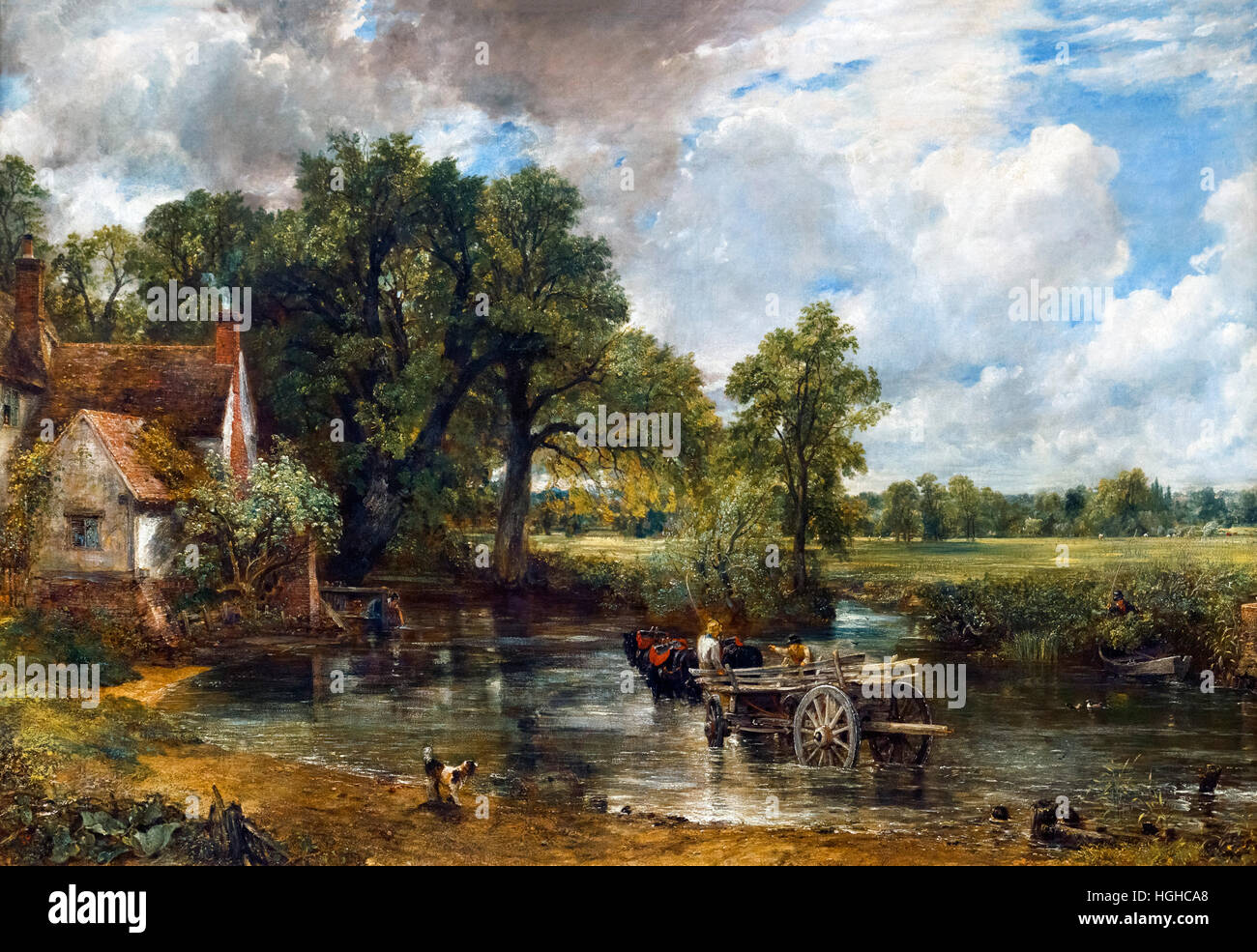 The Hay Wain by John Constable, oil on canvas, 1821 Stock Photo